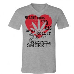 Unisex V-Neck Jersey Tee