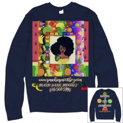 " HAVE YOU BEEN SMACKED YET ??? " SWEATER (NAVY)