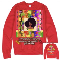 " HAVE YOU BEEN SMACKED YET ??? " SWEATER (RED)