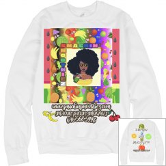 " HAVE YOU BEEN SMACKED YET ??? " SWEATER (WHITE)