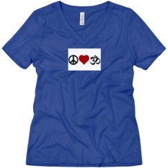 Ladies Relaxed Fit V-Neck Tee