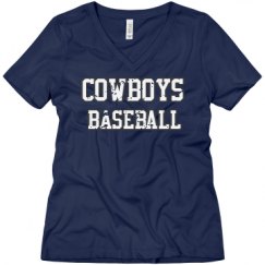 Ladies Relaxed Fit V-Neck Tee