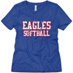 Ladies Relaxed Fit V-Neck Tee