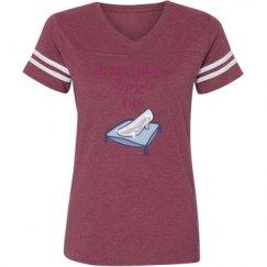Ladies Relaxed Fit Vintage Sports Tee