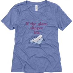 Ladies Relaxed Fit Super Soft Triblend V-Neck Tee