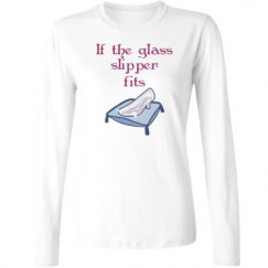 Ladies Relaxed Fit Basic Long Sleeve Tee