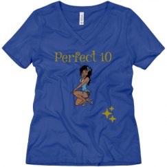 Ladies Relaxed Fit V-Neck Tee
