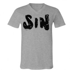 Unisex V-Neck Jersey Tee