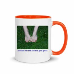 11oz Ceramic Mug with Color Inside