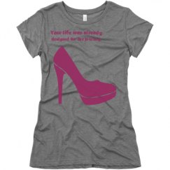 Ladies Slim Fit Super Soft Triblend Tee