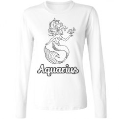 Ladies Relaxed Fit Basic Long Sleeve Tee