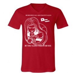 Unisex V-Neck Jersey Tee