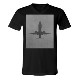 Unisex V-Neck Jersey Tee