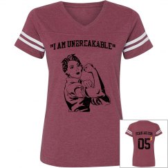 “I Am Unbreakable” Burgandy