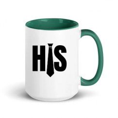 15oz Ceramic Mug with Color Inside