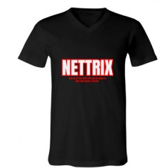 Unisex V-Neck Jersey Tee