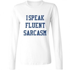 Ladies Relaxed Fit Basic Long Sleeve Tee