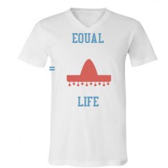 Unisex V-Neck Jersey Tee