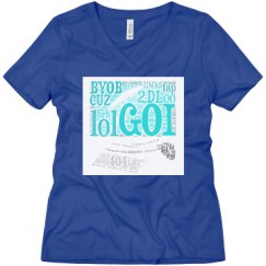 Ladies Relaxed Fit V-Neck Tee
