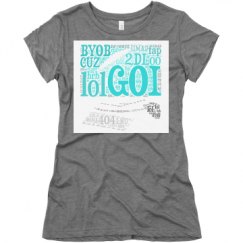 Ladies Slim Fit Super Soft Triblend Tee