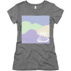 Ladies Slim Fit Super Soft Triblend Tee