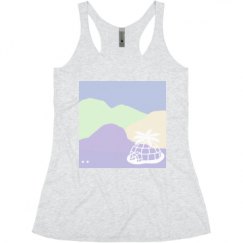 Ladies Slim Fit Super Soft Racerback Triblend Tank