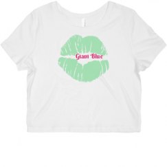 Ladies Slim Fit Crop Top Tee