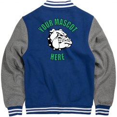 Custom Mascot Image Upload Varsity Jacket