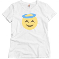 Smiling Face with Halo Emoji Tee