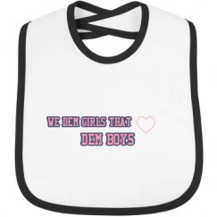 Infant Contrast Trim Bib