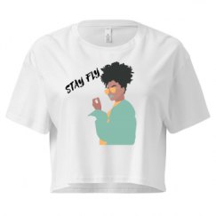 Ladies Festival Cali Crop Top Tee