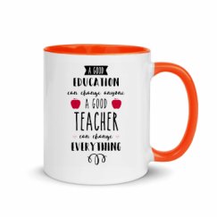 11oz Ceramic Mug with Color Inside