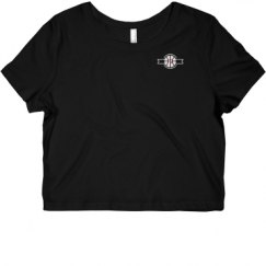 Ladies Slim Fit Crop Top Tee