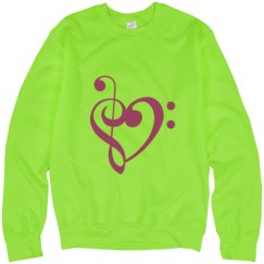 Unisex Neon Crewneck Sweatshirt