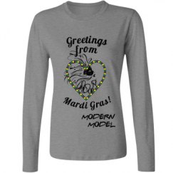 Ladies Relaxed Fit Basic Long Sleeve Tee