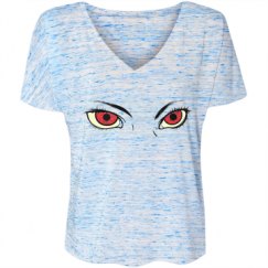 Ladies Flowy Slouchy V-Neck Tee