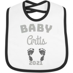 Infant Contrast Trim Bib