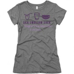 Ladies Slim Fit Super Soft Triblend Tee