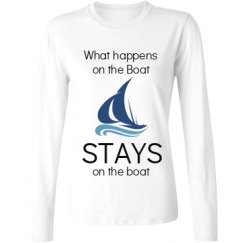 Ladies Relaxed Fit Basic Long Sleeve Tee