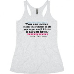 Ladies Slim Fit Super Soft Racerback Triblend Tank