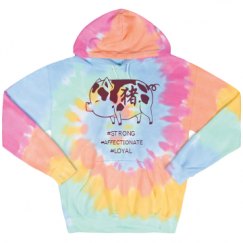 Unisex Tie-Dye Fleece Hoodie