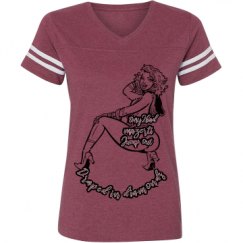 Ladies Relaxed Fit Vintage Sports Tee