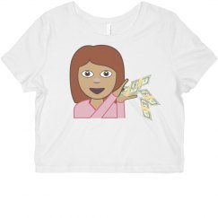 Money Emoji Crop Top