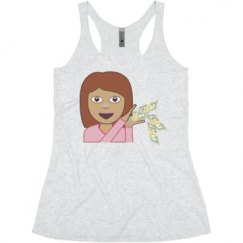 Ladies Slim Fit Super Soft Racerback Triblend Tank