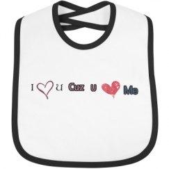 Infant Contrast Trim Bib