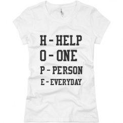 Ladies Slim Fit Basic Promo Jersey Tee