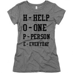 Ladies Slim Fit Super Soft Triblend Tee