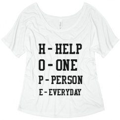 Ladies Flowy Slouchy Tee