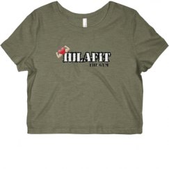 Ladies Slim Fit Crop Top Tee