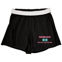 Slim Fit Cheer Shorts
